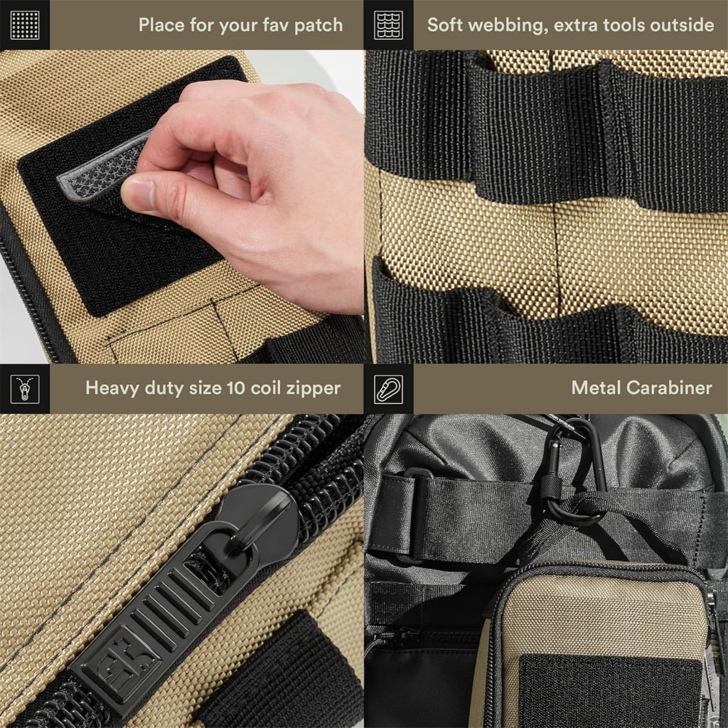 Portable Heavy Duty Tool Bag Pouch Organizer Case Garden Storage Bag for Motorcycle Road Bike with Easy Carry Handle