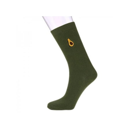 Knit Fruit - MAXSUN Women Thermal Cotton Cartoon Knit High Socks Fruit Embroidery Socks US