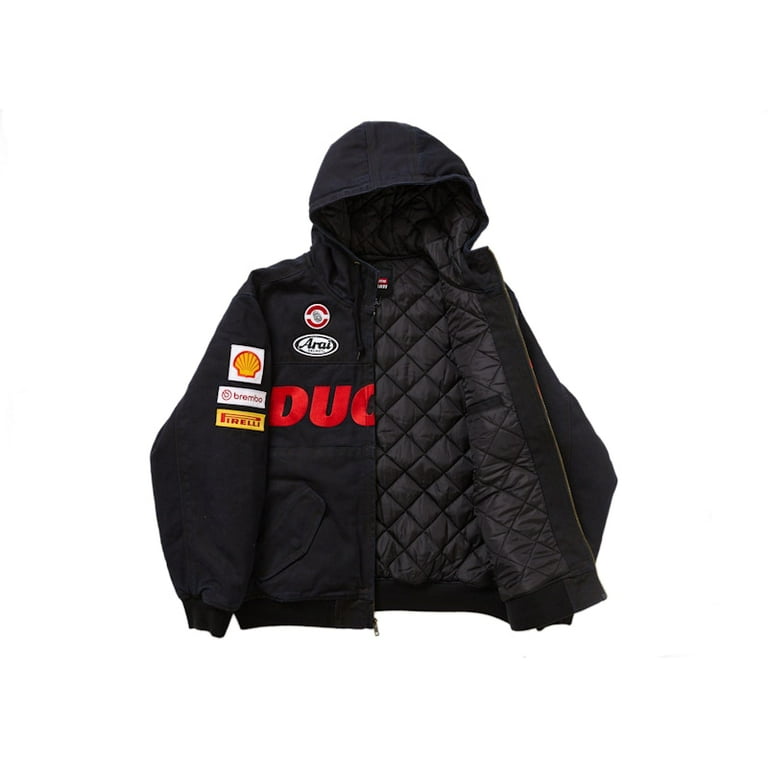 Supreme Men's Ducati Hooded Work Jacket Black, from StockX Supreme Men's Ducati Hooded Work Jacket Black, from StockX