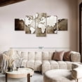 thumbnail image 2 of Elephant Stock Old Grunge World Map Wall Art - Horizontal Multi Panel Canvas - Living Room Wall Decor - Map Multi Panel - Gray And Brown Decor - 92" x 42", 2 of 8
