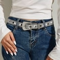 thumbnail image 2 of Rhinestone Waist Belt Jean Belt Crystal Belt Bling Rhinestone Belt Women Fashion Cowgirl Western Rhinestone Waistband, 2 of 7