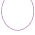 thumbnail image 3 of Rosie - 4 Carat Pink Sapphire Tennis Necklace, 3 of 3