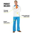 thumbnail image 2 of Morph Mystery Cartoon Guy White Men Costume Halloween Costume For Men White 3X-Large, 2 of 4