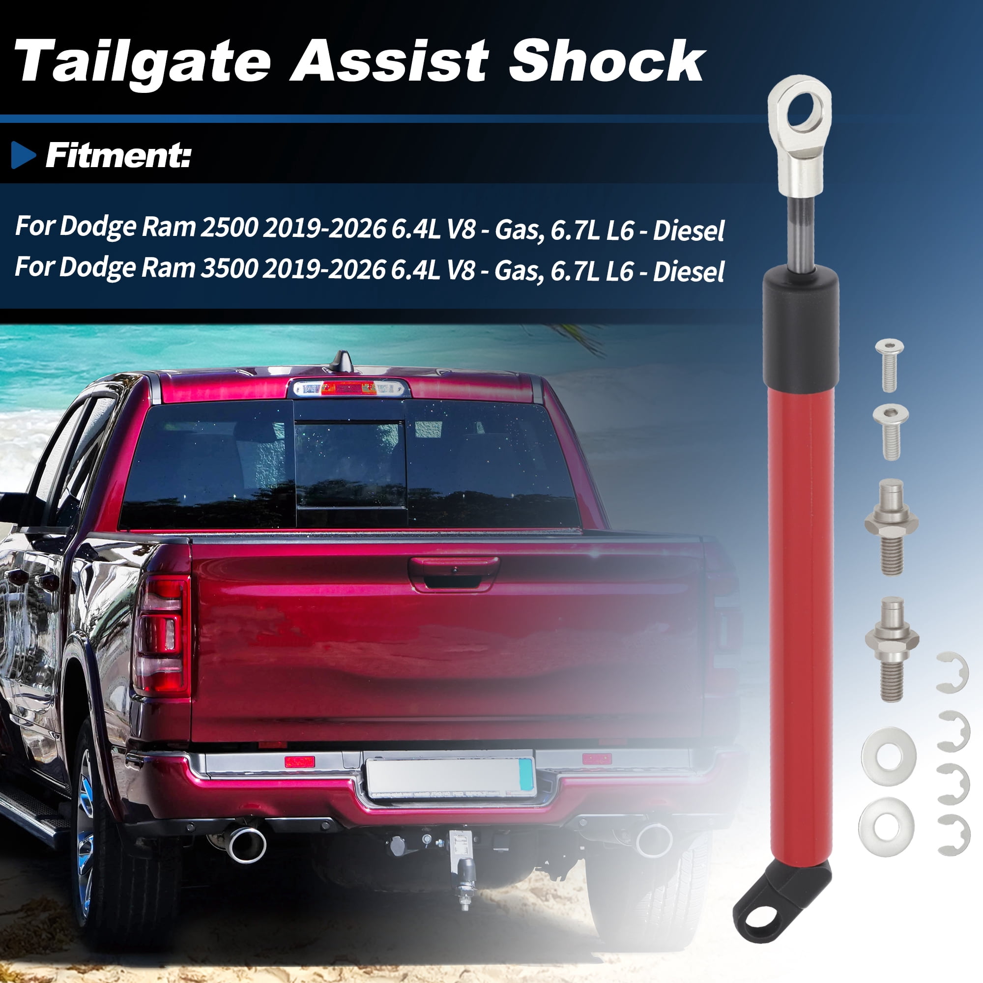 Unique Bargains Tailgate Assist Damper Strut for Dodge for Ram 2500 3500 2019-2026