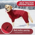 thumbnail image 6 of UOSIA Full Body Dog Winter Coat Warm Fleece Pullover Pajamas, Four Legs Dog Jacket, 6 of 7