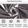 thumbnail image 6 of TOPCHANCES Wing Chair Slipcover Wingback Armchair Chair Slipcovers Sofa Covers 2-Piece Spandex Fabric Wing Back Wingback Armchair Chair Slipcovers, Gray, 6 of 10