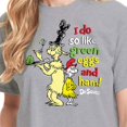 thumbnail image 3 of Dr. Seuss - Green Eggs And Ham - Juniors Cropped Cotton Blend T-Shirt, 3 of 6