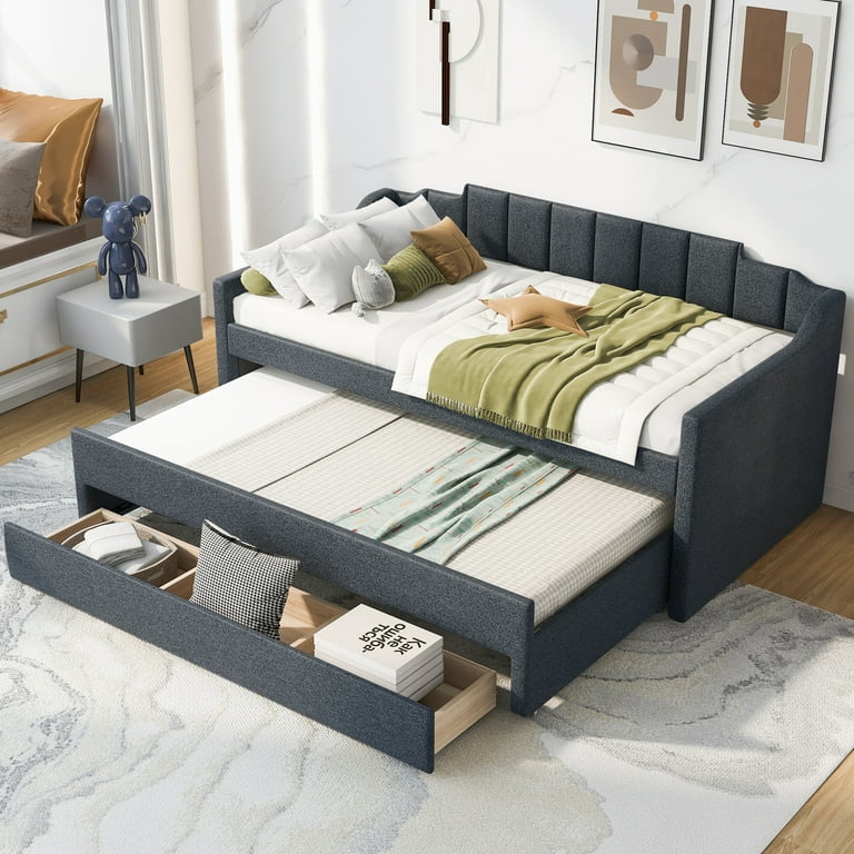 Twin trundle beds for adults discount