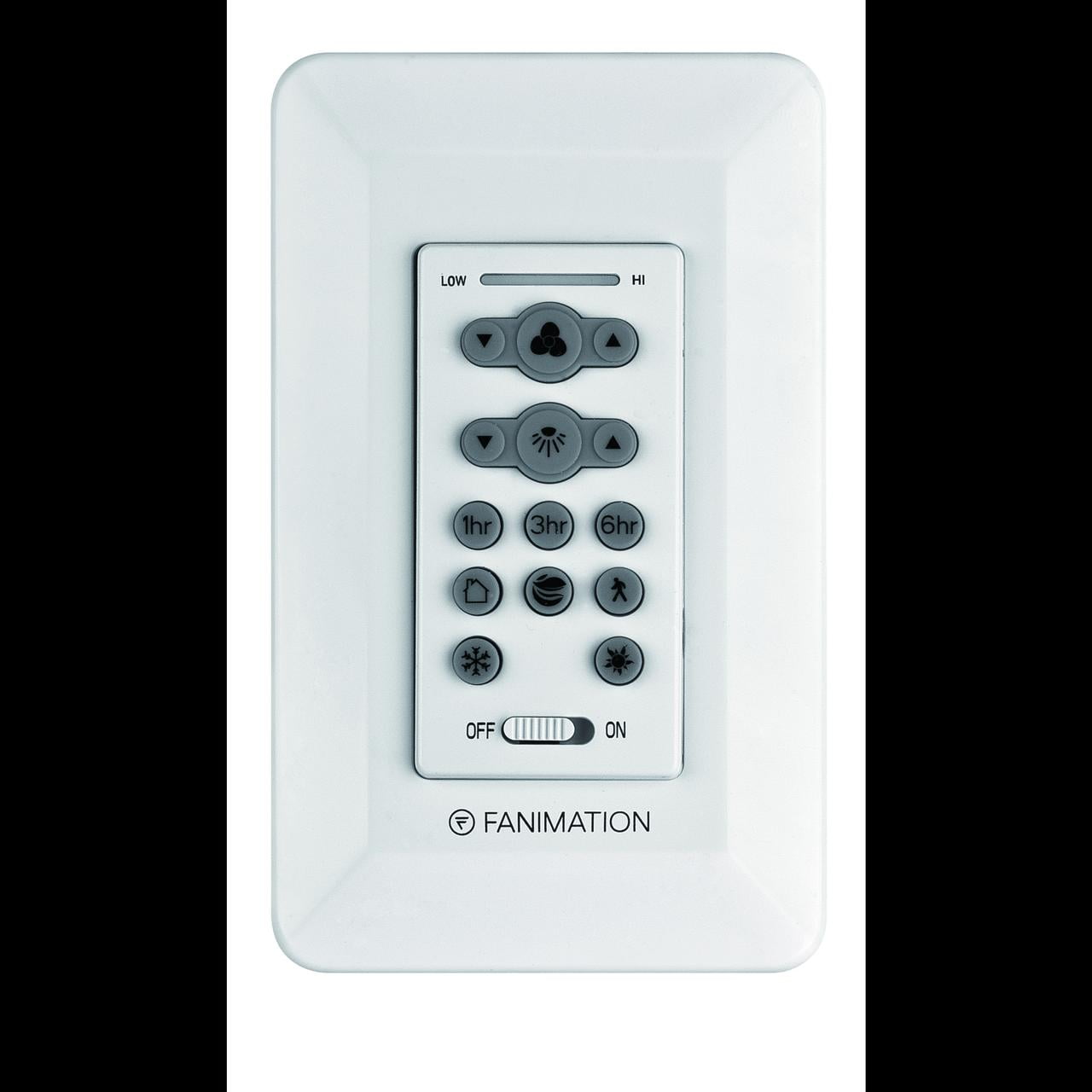 Fanimation TW206D DC Motor Ceiling Fan Wall Control White BrickSeek
