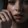 thumbnail image 4 of Anillo Con Diamantes De Oro De 14k De Corazón Para Mujer, 4 of 5