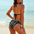 thumbnail image 2 of Evil Eye Women's Bikini V Neck Swimsuit Set 2 Piece Over Size Bathing Suit Side Triangle Bathing Suit, 2 of 9