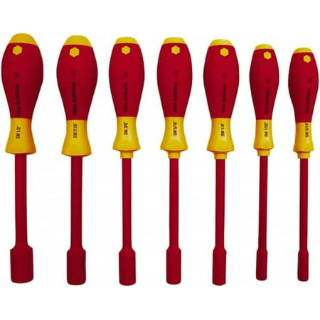 

Wiha 7 Piece 5 to 13mm Insulated Nutdriver Set Cushion Grip Handle