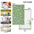thumbnail image 2 of Soccer Balls Pattern Bath Towel 100% Cotton Soft Thick High Absorbency Hand Face Towel Single Pack 16x28in, 2 of 6