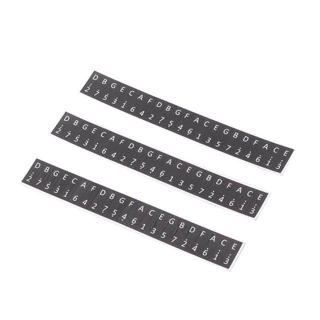 17 Key Kalimba Staff Labels Thumb Piano Note Stickers Keyboard Letters Beginner Finger Instrument Training Note Decoration
