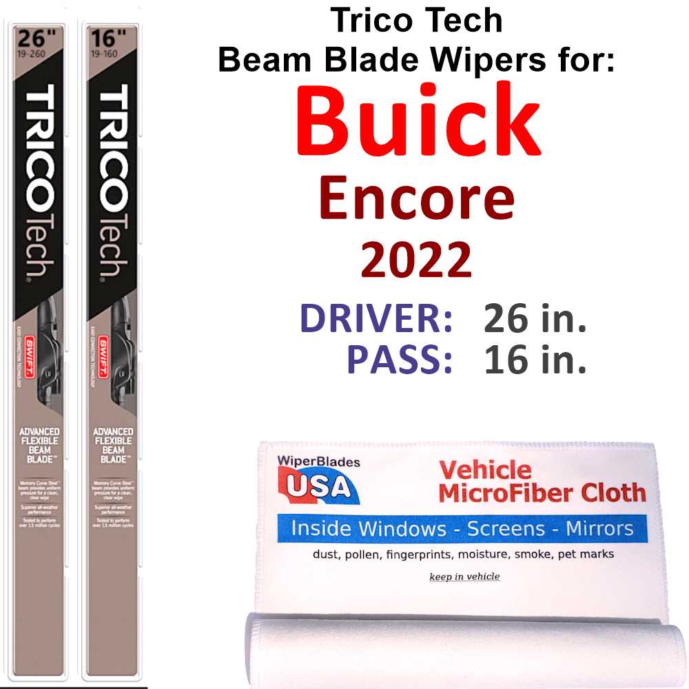 2022 Buick Encore Beam Blade Wipers (Set of 2)