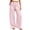 Pink wide leg plaid trousers a1, variant on Cagogo Women's Wide Leg High Waisted Trousers with Pockets Plaid Casual Lounge Pants Vacation Travel Work Outfits Fall Fashion Clothes, Light Blue M