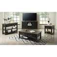 thumbnail image 2 of Martin Svensson Home Table d'Appoint en Bois Massif, Noir avec Dessus Brun, 2 of 2