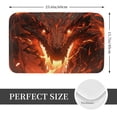 thumbnail image 2 of Fuzoiu Magma Fire Black Dragon Print Door Mat Outdoor Indoor Welcome Mats, Front Doormat,Flannel Non Slip Durable Entrance Rugs for Front Door, Inside Outside Entry, Porch, Resist Dirt,16x24in, 2 of 7
