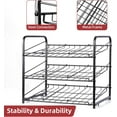 thumbnail image 4 of Crzdeal 3 Tier Can Rack Organizer, Stackable Can Storage Dispenser, Holds up to 36 Cans, Black, 4 of 6