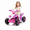 pink, variant on FUPOJH 6V Kids Electric Ride on Car,4 Wheeler ATV Quad for Kids 3-6,Indoor/Outdoor,Lights & Music,Pink