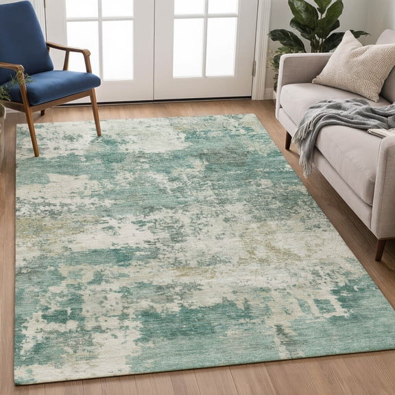 Addison Rugs Chantille Indoor/Outdoor Transitional Abstract Aloe Machine Washable Rectangle Rug, 10' x 14'