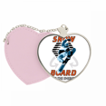 thumbnail image 1 of Tabla de Snow Winter Sport ilustración Bolsa de viaje Mirror maquillaje corazón rosa, 1 of 4