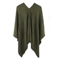thumbnail image 2 of Styles I Love Women Ultra Soft Knit Poncho Sweater Pullover Cardigan Lightweight Wrap Topper for All Season (Olive), 2 of 7