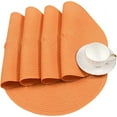thumbnail image 5 of Nvzi Round Braided Placemats Set of 6 Round Table Mats for Dining Table 15 inch (Orange, 6), 5 of 5