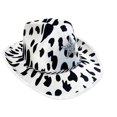thumbnail image 1 of Flat Caps Brimmed Hat Western Sequin Cowgirl Hat Magician Hat Adult Girl Cosplay Costume Kerchief Night Club Headwear black suit, 1 of 4
