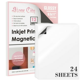 Happyline Printable Magnetic Sheets Non Adhesive 5 x 7 - Glossy Cuttable  Magnet Paper - Magnet Sheets for Crafts DIY Decoration - Magnetic Printer  Paper for Picture Photo Fridge Magnets 