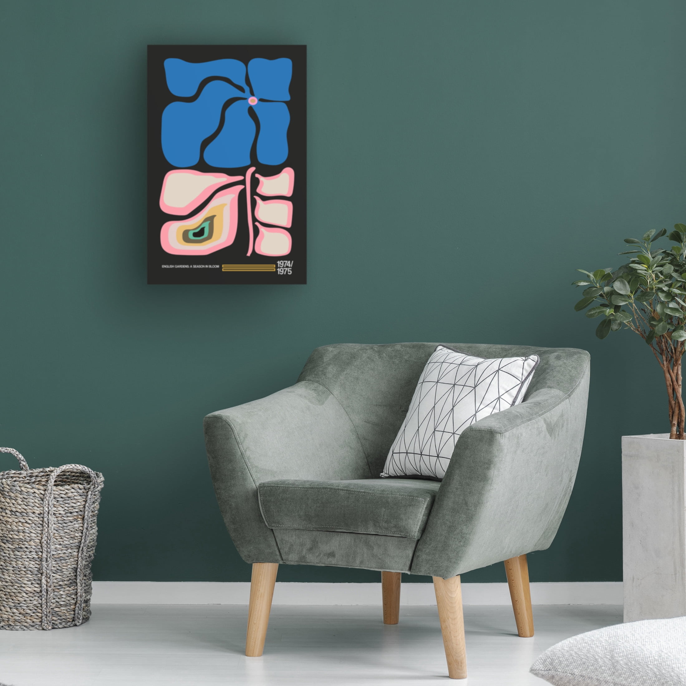 Trademark Fine Art Frances Collett English Gardens Rainbow Grey Canvas Wall Art