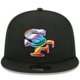 thumbnail image 2 of Men's New Era Black San Francisco 49ers Pride 9FIFTY Snapback Hat, 2 of 5