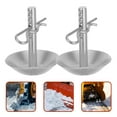 thumbnail image 6 of 2 Set Snow Plow Blades Metal Skid Shoes with Pin Lock for ATV UTV Snow Plow Replacement Parts and Accessories, 6 of 10