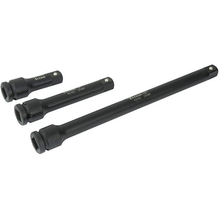 

Titan 42140 3-Piece 1/2-Inch Drive Impact Extension Bar Set