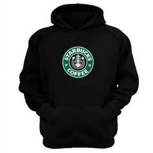 Genérico - Polerón Canguro Starbucks Negro Talla M Unisex