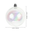 thumbnail image 5 of UEETEK Xmas Transparent Baubles Assorted Color for Christmas Tree and Party Decorations 36Pcs, 5 of 11