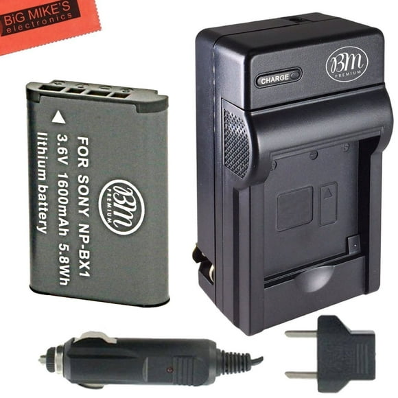 BM Premium NP-BX1 Batterie et Chargeur NP-BX1/M8 pour Appareils Photo Numériques Sony CyberShot