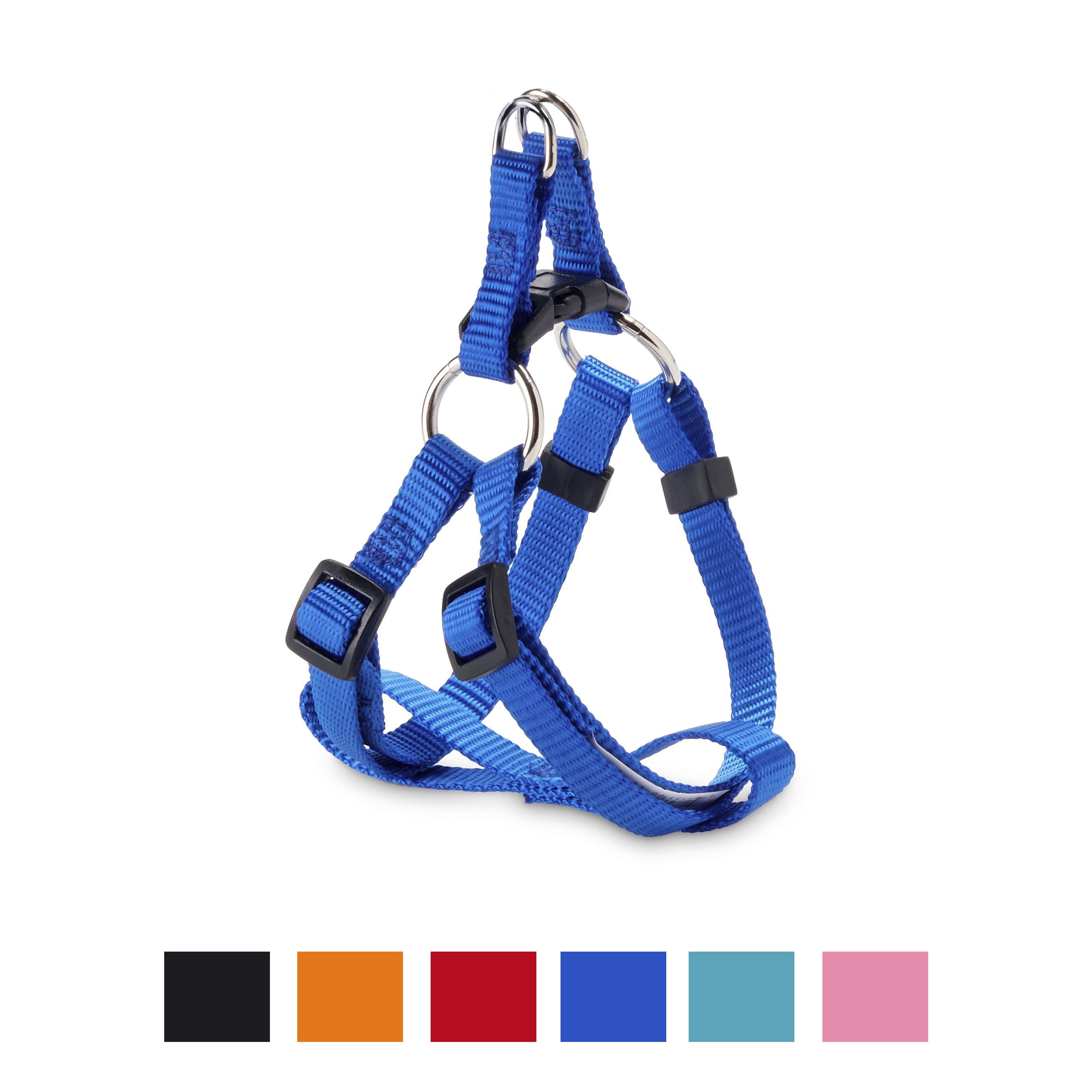 Vibrant Life Solid Polyester StepIn Dog Harness, Blue, 1420 in