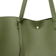 thumbnail image 3 of Handbags for Women, Ladies Handbag Tote Bag Soft PU Leather Large Capacity Womens Top Handle Shoulder Bag Green, 3 of 7
