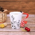 thumbnail image 3 of Taza de saxofón de 14 onzas Taza de café con notas musicales Taza de música de saxofón de cerámica Regalos para amigos Taza Nota musical Café (rojo), 3 of 5
