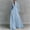 Light Blue plus size maxi dress a1, variant on Women Plus Size Long Sleeve Button Down Maxi Dress Flowy Collared Casual Beach Vacation Holiday Travel Church Dresses, White M