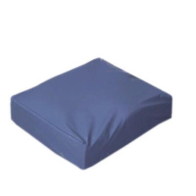 Foam wheelchair cushion with removable cover, 16"x18"x4"
