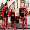 thumbnail image 5 of Odeerbi Matching Family Christmas Pajamas Sets Xmas Family Home Wear Sets 2024 Casual Printed Top with Bottom Outfits Loungewear Sleepwear Jammies for Kids, 5 of 7