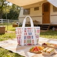 thumbnail image 4 of Bolso de playa de malla de nailon para viajes y compras | Organizador de almacenamiento transparente y transpirable para el hogar, la oficina y la piscina | Bolsa multiusos para ropa, 4 of 6