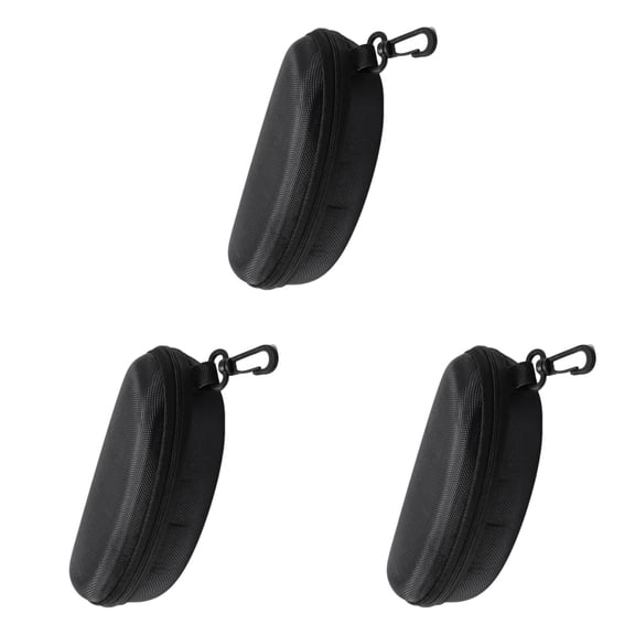 1-4pcs Hard Shell Glasses Case Protector Holder Box for Sunglasses Eyewear with Zipper and Plastic Hook for Medium Large Frames Men Women Portable Travel Storage