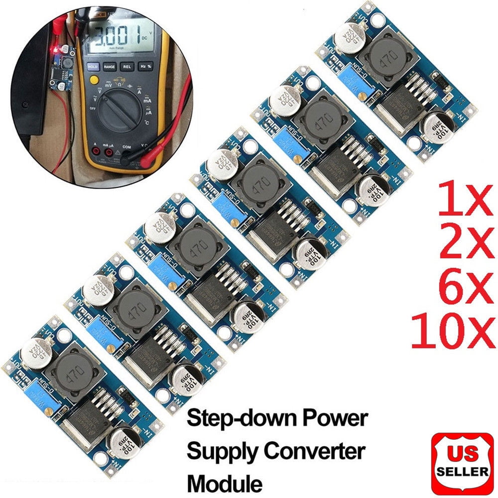 10X Re DC-DC 3A Buck Converter Adjustable Step-Down Power Supply Module LM2596S