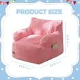 thumbnail image 2 of Puf MAXYOYO de peluche para niños pequeños, color rosa, 2 of 8