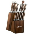 thumbnail image 1 of Hampton Forge Ensemble de Couteaux Harley, 14 Pcs, Marron, 1 of 4