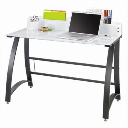 Pemberly Row Modern Glass Computer Workstation