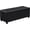 Pu-black, variant on Chenille Storage Ottoman Bench with Legs, 43.5”W x 15.7”D x 15.7”H,Metal Frame end of Bed Bench Hold up to 770 LB,Large Storage Chest,white